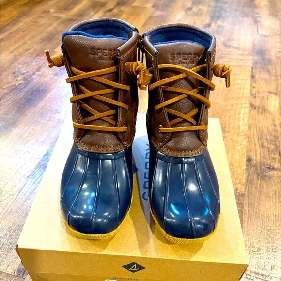 Sperry Duck Boots Navy - Picture 1 of 3